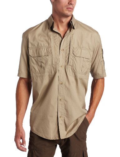 Woolrich Men's Elite Lightweight Operator Tactical Short Sleeve Shirt  (Khaki, XX-Large) On Sale