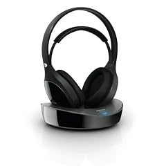 Philips SHD8600 Digitaler HiFi-Funkkopfh�rer (flexibler B�gel, CD Qualit�t mit digitaler 2,4 GHz �bertragung, rauschfrei) schwarz