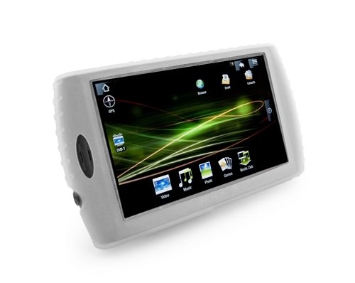 Tuff-Luv (Archos 5 IT Android Internet Tablet 160GB - 500GB) Slim&Lite Silicone skin case cover (Clear)