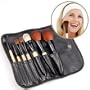 Fraulein38 7 PINCEAUX de maquillage ombre fard etc cosmetique+ trousse simili cuir