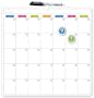 Board Dudes Unframed Magnetic Calendar, Magnetic Dry Erase Board, 14 x 14 Inches (13850UA-4)