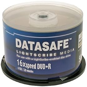 Datasafe DVD +R 16x Lightscribe V1.2 (50 Pack)