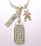New Baby Gift By Russ Berrie - Diamante Bottle