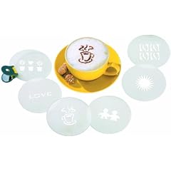 Birkmann 450066 Cappuccino-Schablonen in Dose, � 9.5 cm, 6 Motive