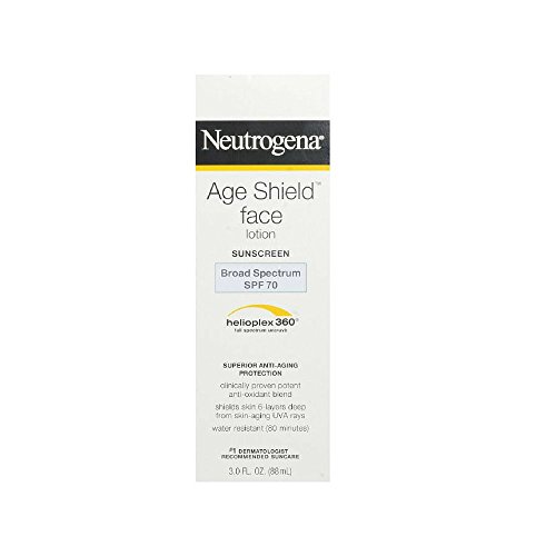 Neutrogena Age Shield Face Lotion Sunscreen Broad Spectrum SPF 70 - 3 Oz (Pack of 3)