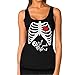 Halloween Funny Xray Skeleton Baby Boy Women Tank Top Medium Black
