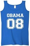 OBAMA 08 (athletic) on Ladies 5.4oz. Cotton Tank Top (15 colors)