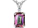 

1.53 cts Mystic Rainbow Topaz and Genuine Diamond Pendant - 14kt White or Yellow Gold