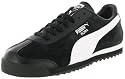 PUMA Roma Pigskin SFG Mens Indoor Soccer Athletic Casual Lace-Up Suede Leather Shoes Sneakers Black