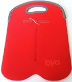 Built NY Two-Bottle Bag with Rio Joe's Logo. RED