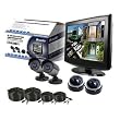 Zmodo 4 Channel Digital Video Recorder and 19" LCD Monitor Combination Security Camera Kit with a Built-in 500GB Hard Drive