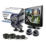 Zmodo 4 Channel Digital Video Recorder and 19 LCD Monitor Combination Security Camera Kit with a Built-in 500GB Hard Drive