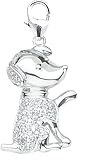 14k Gold Diamond Puppy Charm (1/10 cttw)