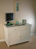 Baumhaus Hampton Hidden Home Office Solid Ash White Desk