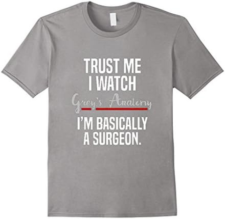 Men's Trust Me I Watch Grey'sAnatomy Shirt 2XL Slate
