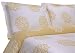Elite Home Milena Medallion Collection 310 Thread-Count 100-Percent Cotton Sateen Reversible Full/Queen 3 Piece Duvet/Sham Set, Honey