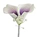 Lily Garden Purple Picasso Calla Lilies Wedding Floral Set Artificial Real Touch Flowers (Double Head Boutonniere)