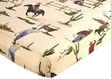 Fitted Crib Sheet for Wild West Cowboy Baby and Toddler Bedding Sets by JoJo Designs