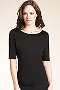  Autograph Slash Neck Jersey Top