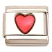 Enamel Heart Italian Charm Stainless Steel 9mm