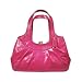 Authentic Designer Coach Patent Pink Leather Kisslock Satchel Hobo Handbag 12520 $498