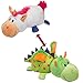FlipaZoo The 16 Pillow with 2 Sides of Fun for Everyone - Each Huggable Character is Two Wonderful Collectibles in One (Unicorn / Dragon)