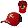 Old Milwaukee Pocket Mesh Flex Baseball Cap (Red) by All Star Apparel