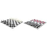 Chess & Checkers Set Board Game - 2 Pack - Folding Style - 12" X 12"