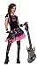 Rubie's Pink Rock Girl Costume - Small (4-6), Child's Pink Rock Girl Costume
