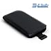 LG GM750 Ledertasche Etui offen - Black Edition
