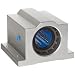 INA MAX3 Series Linear Ball Bearing With Housing, 4 Bolt Holes, Closed Type, Single Bearing Version, Self-Aligning