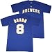 Milwaukee Brewers Ryan Braun Pinstripe Logo Mens T-Shirt, X-Large
