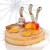 Wolfgang Puck 5-piece Cheese Knife and Board Set