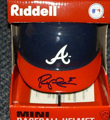 Robert Fick Atlanta Braves Autographed Mini Helmet - Autographed MLB Mini HelmetsB00COQ01HA 