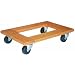 Hamilton DW243-E-2030 Hardwood Dolly with 4 Swivel Casters, 700lbs Capacity, 30" Length x 20" Width x 6-1/2" Height
