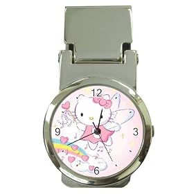 Money Clip Watch of Art Deco Hello Kitty Angel