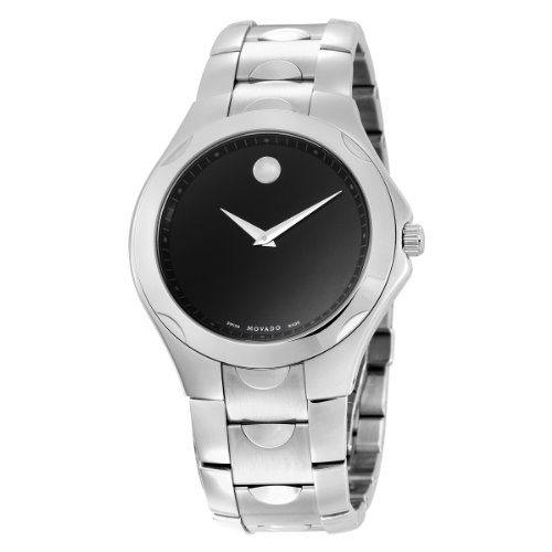 Movado Men's 606378 Luno Sport Stainless-Steel Black Round Dial Bracelet Watch