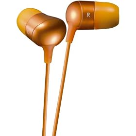 JVC HAFX35D Marshmallow Comfortable Fit In Ear Headphones - Orange