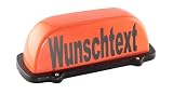 Produkt-Bild: Dachaufsetzer orange mit Wunschtext ohne Beleuchtung