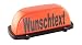 Produkt-Bild: Dachaufsetzer orange mit Wunschtext ohne Beleuchtung