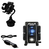 Samsung Yepp YP-T9 4GB Auto Cup Holder with Car Charger - Uses Gomadic TipExchange
