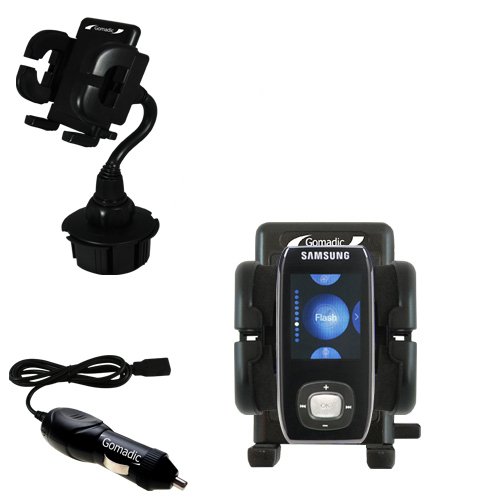 Samsung Yepp YP-T9 1GB Auto Cup Holder with Car Charger - Uses Gomadic TipExchange