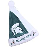 Michigan State Spartans Mistletoe Santa Hat