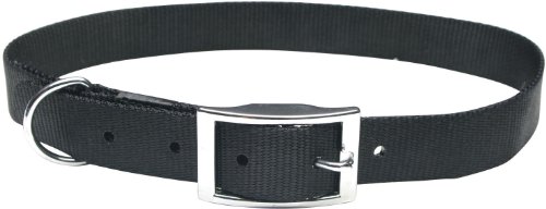 Dogit Nylon Single Ply Dog Collar with Buckle Small 12-Inch BlackB0035HCXPU