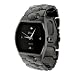 Geneva Platinum Men's Gunmetal Link Watch
