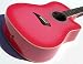 NEW PRO QUALITY HOT PINK BURST CUTAWAY ACOUSTIC GUITAR