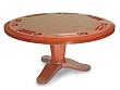 SEVEN Game Tables S107P 5-Foot SEVEN Poker Table (Mahogany / Tobacco)