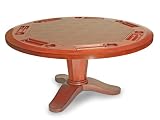 SEVEN Game Tables S107P 5-Foot SEVEN Poker Table (Mahogany / Tobacco)