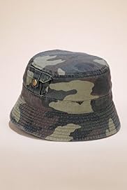 Pure Cotton Camouflage Print Pull On Hat