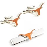 Texas Longhorns Cufflinks and Tie Bar Gift Set